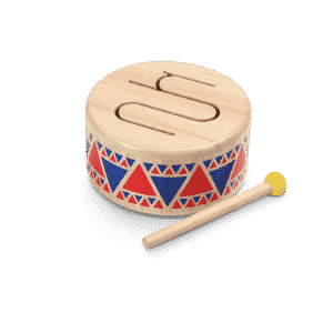 SOLID DRUM, Musik, Spielzeug, Sicher, Nicht giftig, Holz,