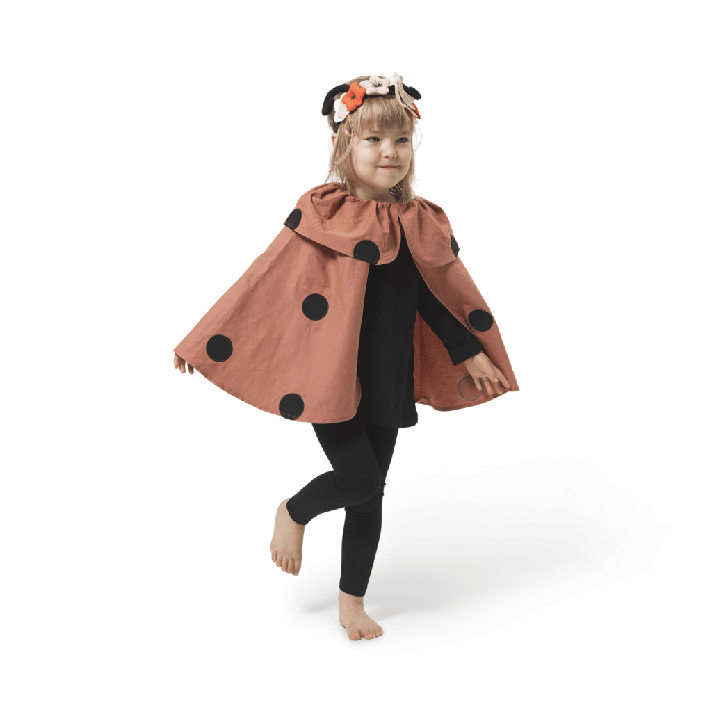 Ladybug Umhang Kostüm Für Karneval & Halloween – Marienkäfer Design, Aus Polyester, Für Damen & Herren