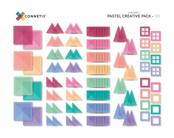 Connetix Tiles "Pastel Creative Pack" Magnetbausteine