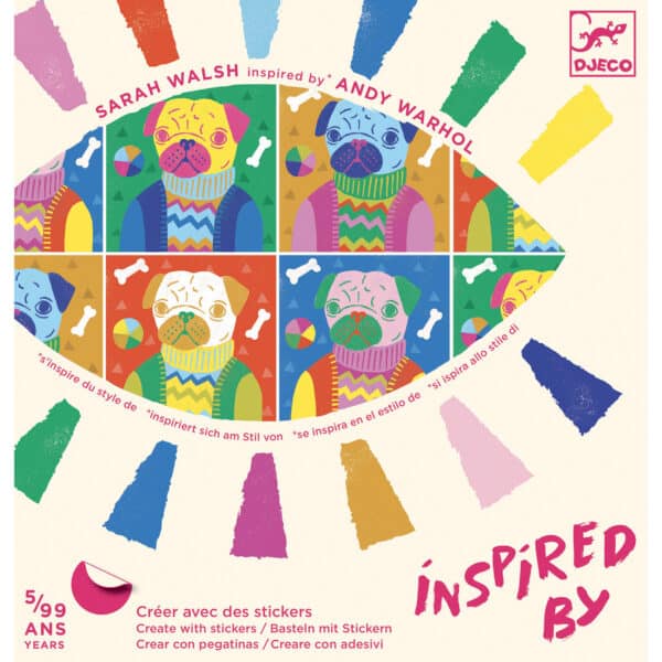 Djeco „Inspired by Warhol“ Basteln mit Sticker