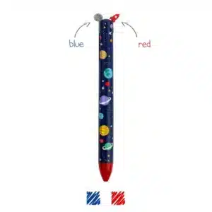 Legami "Click & Clack" zweifarbiger Kugelschreiber Space