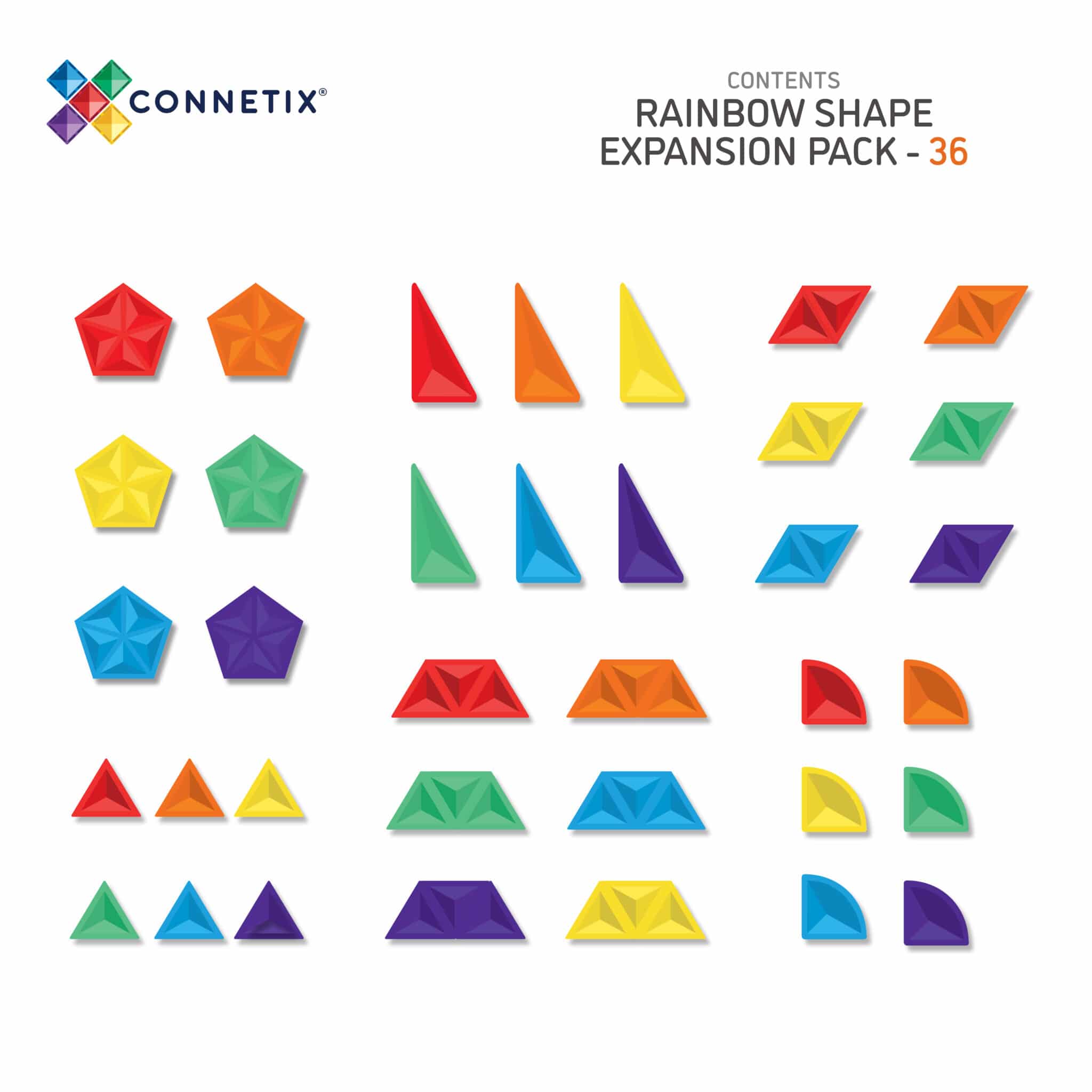 Connetix Tiles "Rainbow Shape Expansion Pack“
