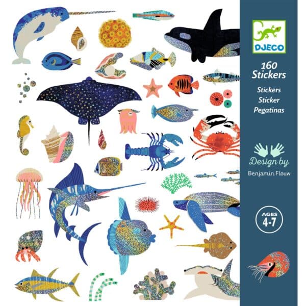 Djeco 160 Sticker - diverse Motive - Ocean