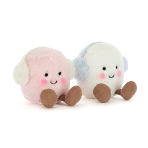 Jellycat "Amuseables Toastie Pink and White Marshmallows"