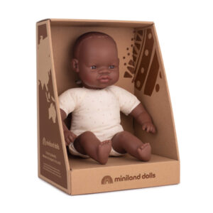 Miniland Puppe mit weichem Körper "african" 32cm