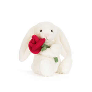 Jellycat "Cream Bunny mit Rose"