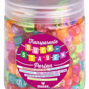 Moses"Transparente Buchstabenperlen"